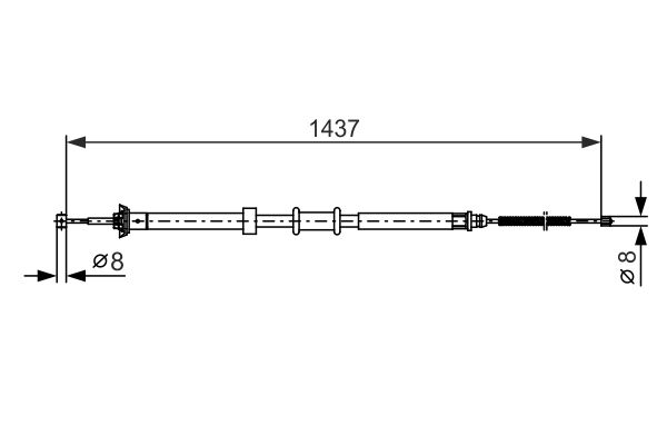 Handremkabel Bosch 1 987 482 391