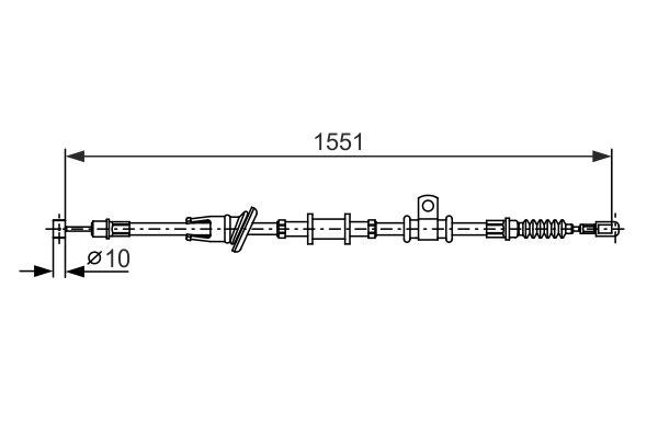 Handremkabel Bosch 1 987 482 400