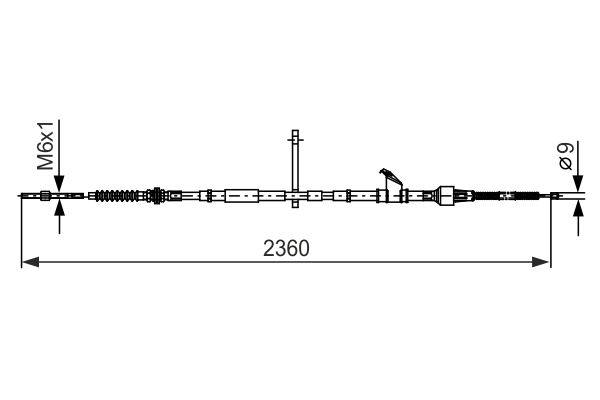 Handremkabel Bosch 1 987 482 402