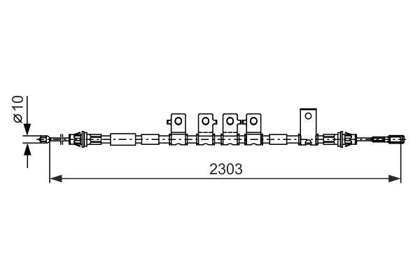 Handremkabel Bosch 1 987 482 403