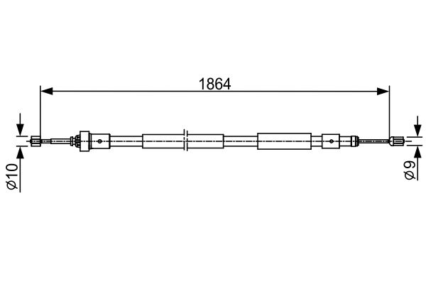 Handremkabel Bosch 1 987 482 408