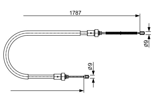 Handremkabel Bosch 1 987 482 410