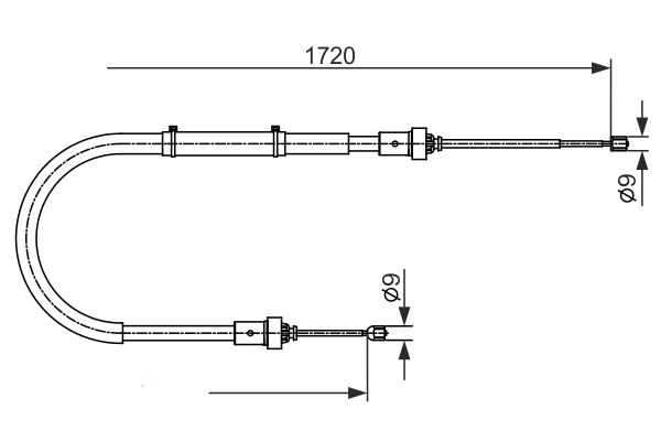 Handremkabel Bosch 1 987 482 411