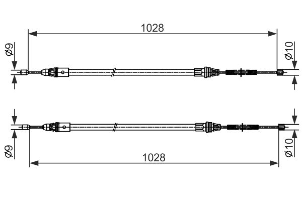 Handremkabel Bosch 1 987 482 423