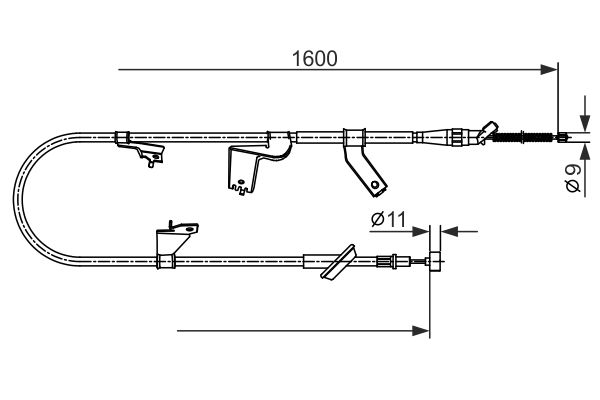 Handremkabel Bosch 1 987 482 428