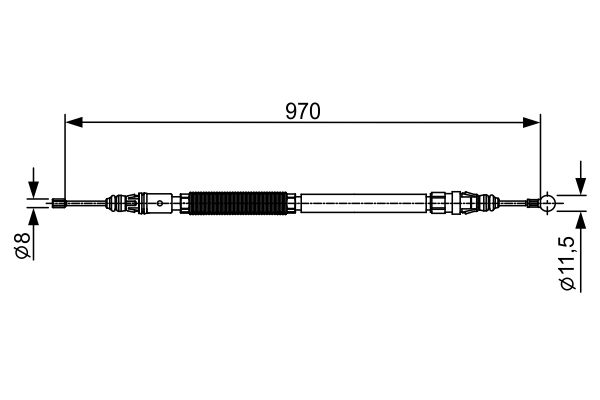 Handremkabel Bosch 1 987 482 429