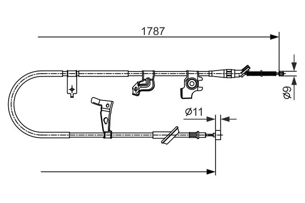 Handremkabel Bosch 1 987 482 435