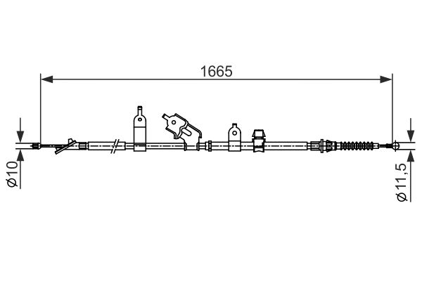 Handremkabel Bosch 1 987 482 440