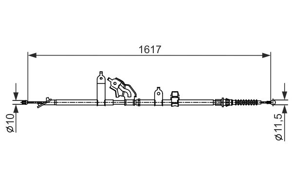 Handremkabel Bosch 1 987 482 441