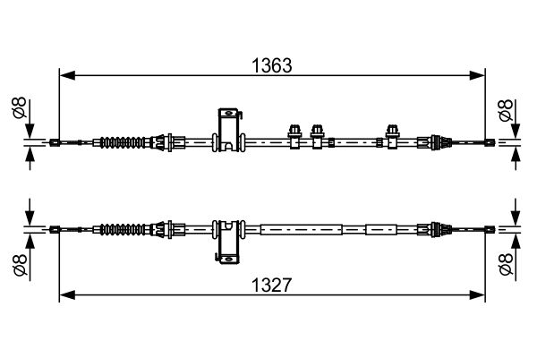 Handremkabel Bosch 1 987 482 453