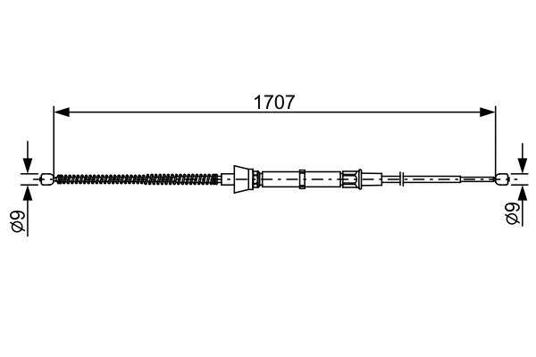 Handremkabel Bosch 1 987 482 457