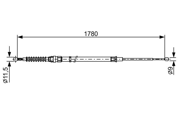 Handremkabel Bosch 1 987 482 458