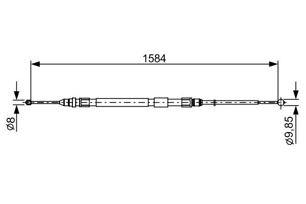 Handremkabel Bosch 1 987 482 491