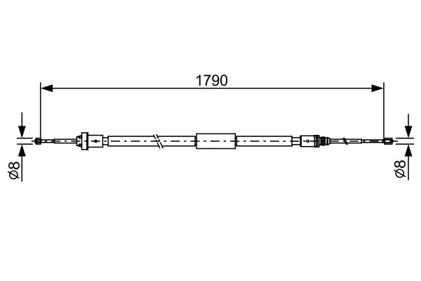 Handremkabel Bosch 1 987 482 495