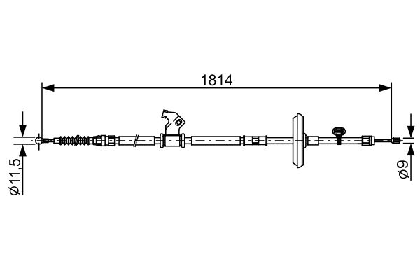 Handremkabel Bosch 1 987 482 502