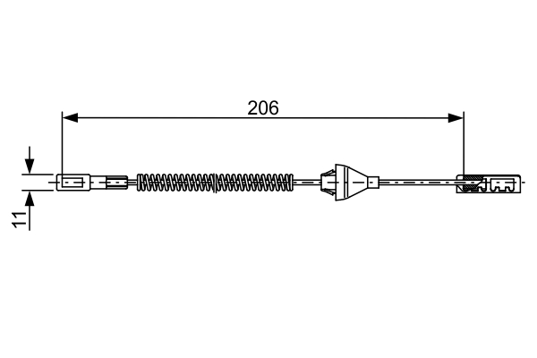 Handremkabel Bosch 1 987 482 506
