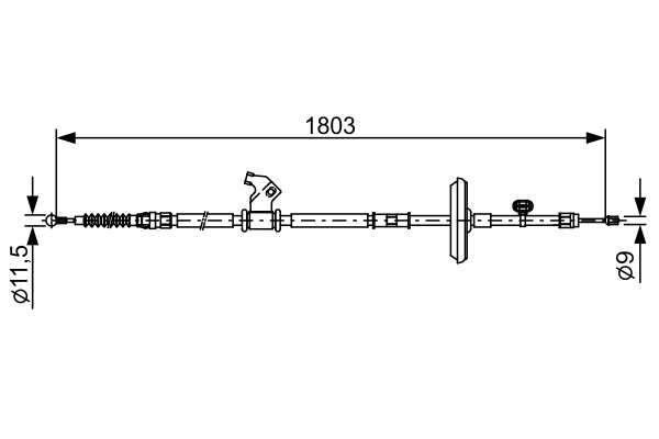 Handremkabel Bosch 1 987 482 508