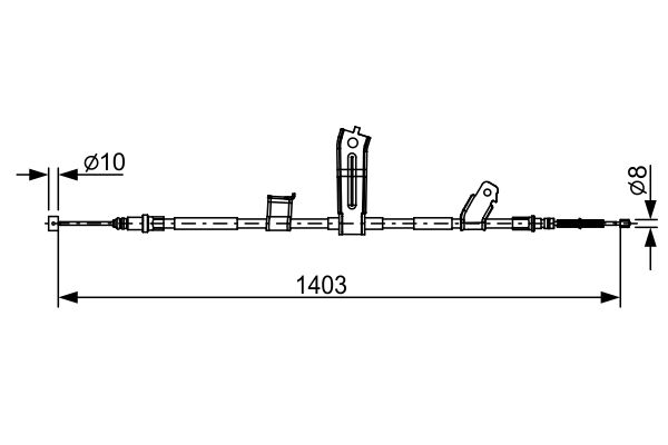 Handremkabel Bosch 1 987 482 522