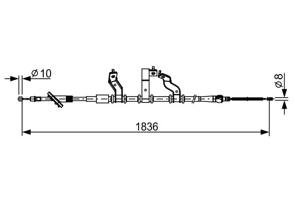 Handremkabel Bosch 1 987 482 531