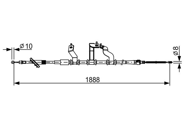 Handremkabel Bosch 1 987 482 532