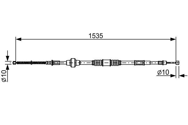 Handremkabel Bosch 1 987 482 533