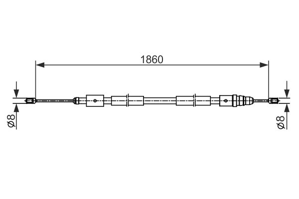 Handremkabel Bosch 1 987 482 540