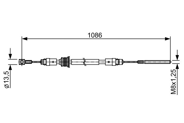 Handremkabel Bosch 1 987 482 547