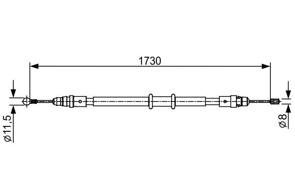 Handremkabel Bosch 1 987 482 549