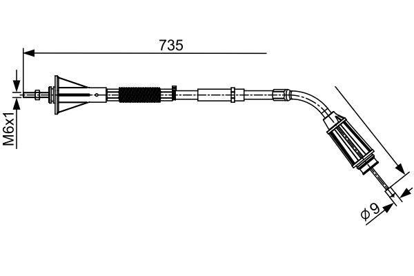 Handremkabel Bosch 1 987 482 554