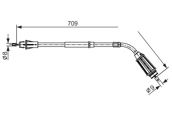 Handremkabel Bosch 1 987 482 557