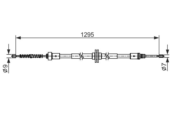 Handremkabel Bosch 1 987 482 558