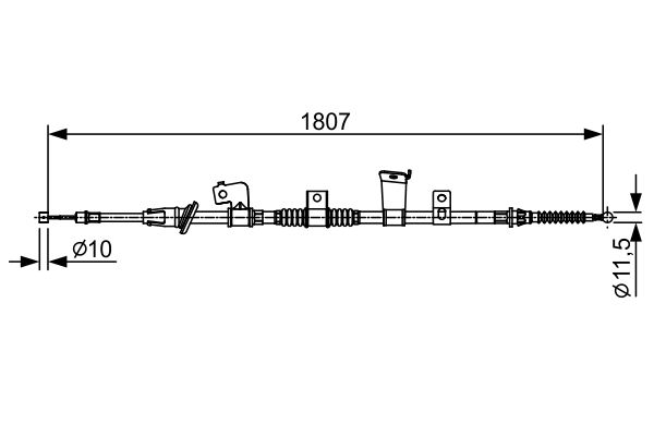 Handremkabel Bosch 1 987 482 569