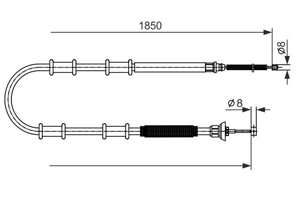 Handremkabel Bosch 1 987 482 592