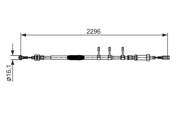 Handremkabel Bosch 1 987 482 595