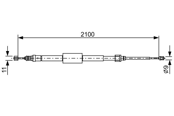 Handremkabel Bosch 1 987 482 635