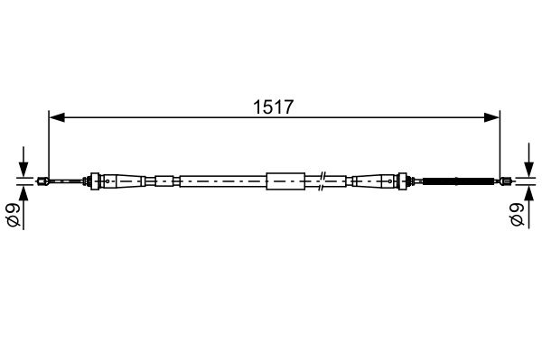 Handremkabel Bosch 1 987 482 639