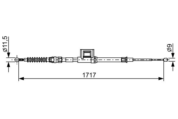 Handremkabel Bosch 1 987 482 644