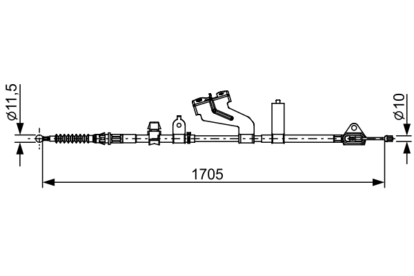Handremkabel Bosch 1 987 482 654