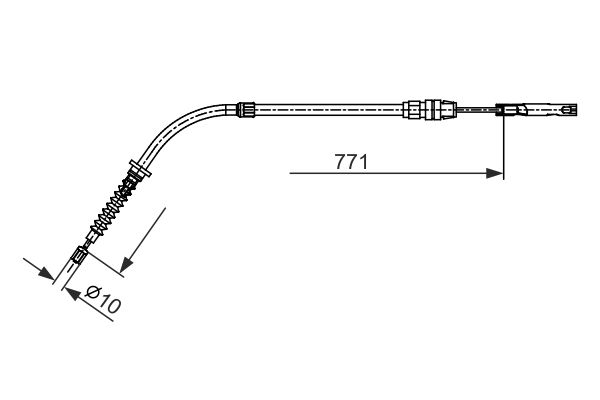 Bosch Handremkabel 1 987 482 658