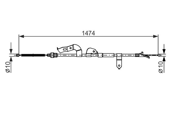 Bosch Handremkabel 1 987 482 663