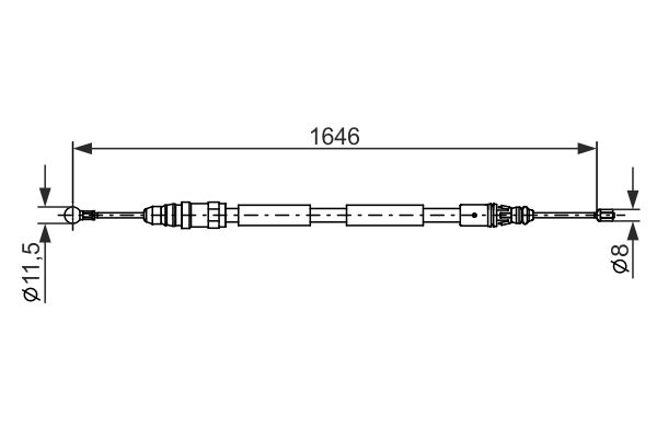 Bosch Handremkabel 1 987 482 681