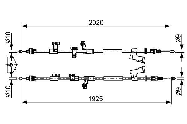 Handremkabel Bosch 1 987 482 709