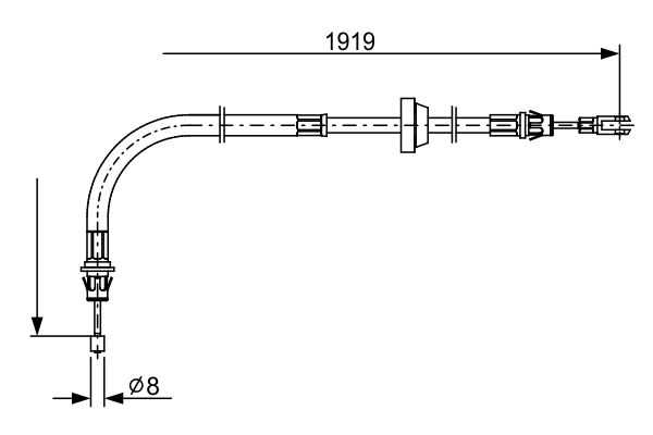 Handremkabel Bosch 1 987 482 710