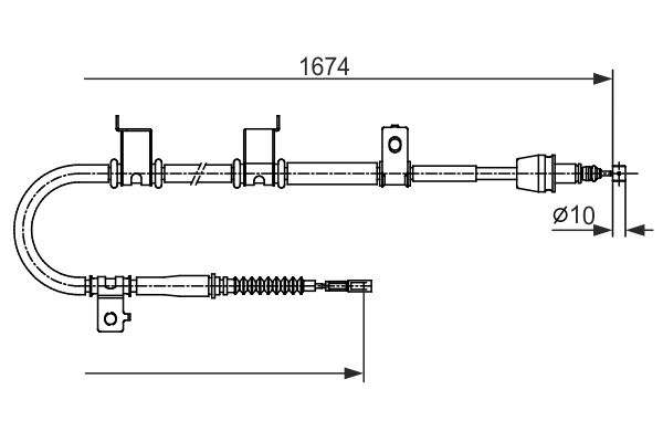 Handremkabel Bosch 1 987 482 714