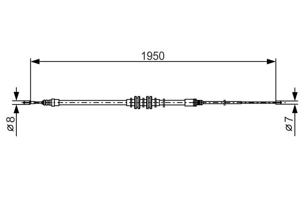 Handremkabel Bosch 1 987 482 785