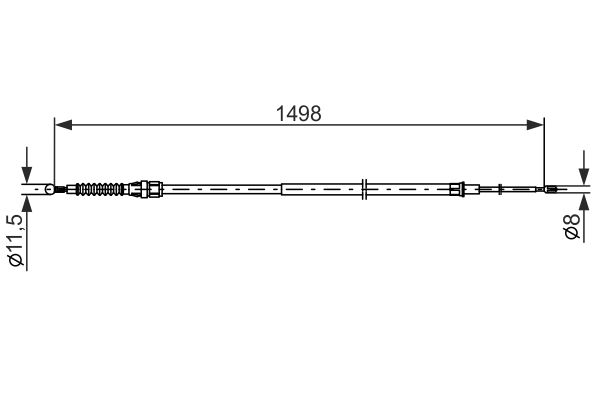 Handremkabel Bosch 1 987 482 789