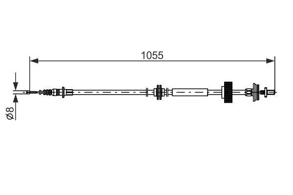 Handremkabel Bosch 1 987 482 791