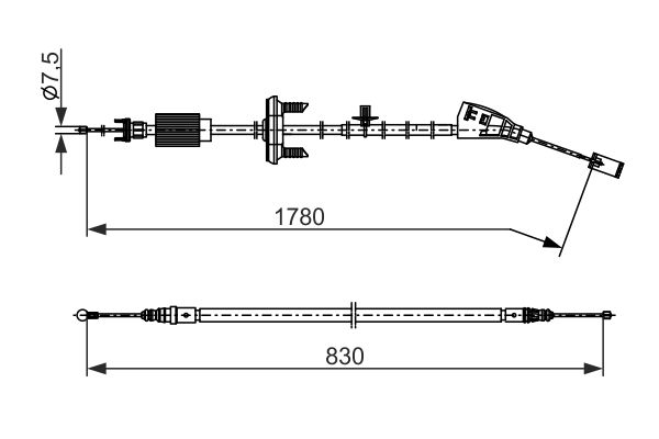 Handremkabel Bosch 1 987 482 797