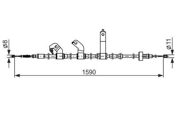Bosch Handremkabel 1 987 482 839