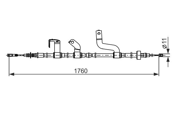 Handremkabel Bosch 1 987 482 842